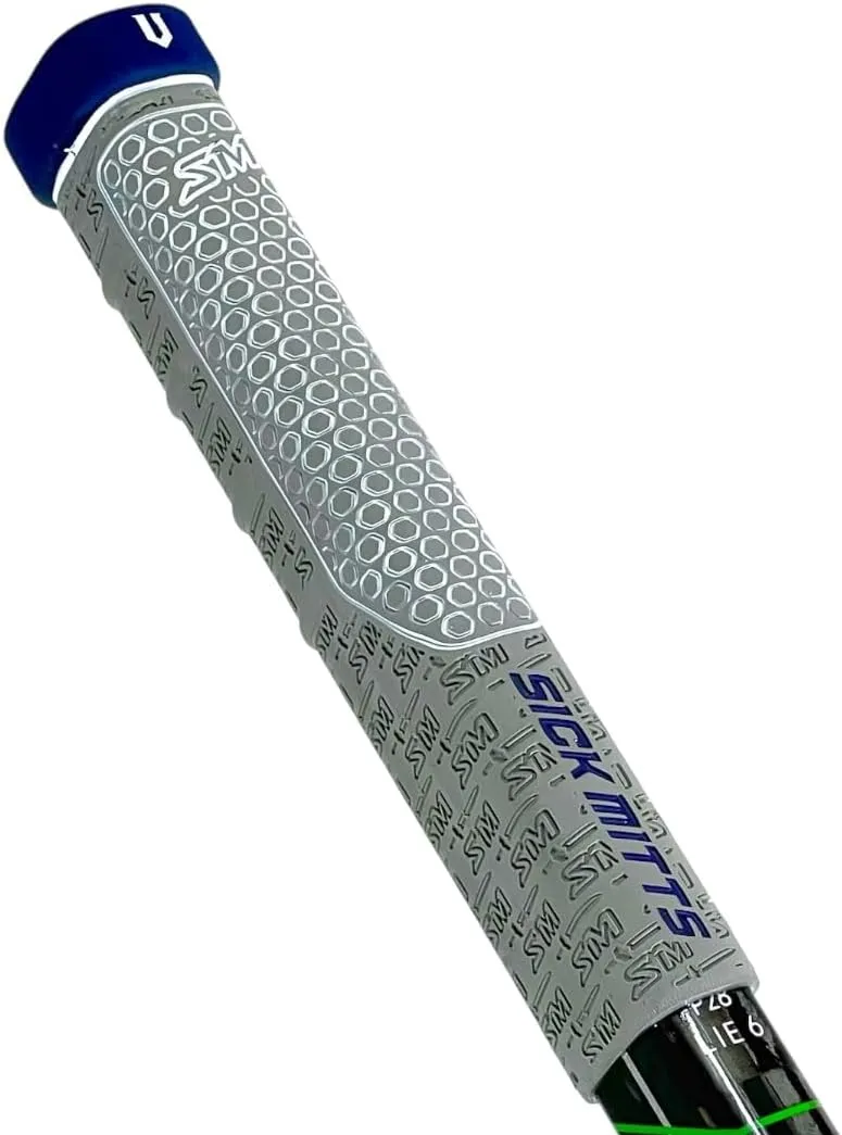 V-Grip Hockey Stick Replacement Grip - Grey Base, Enhance Premium Rubber Hockey Grip, Multiple Colors, Ice Hockey, and Street Hockey.