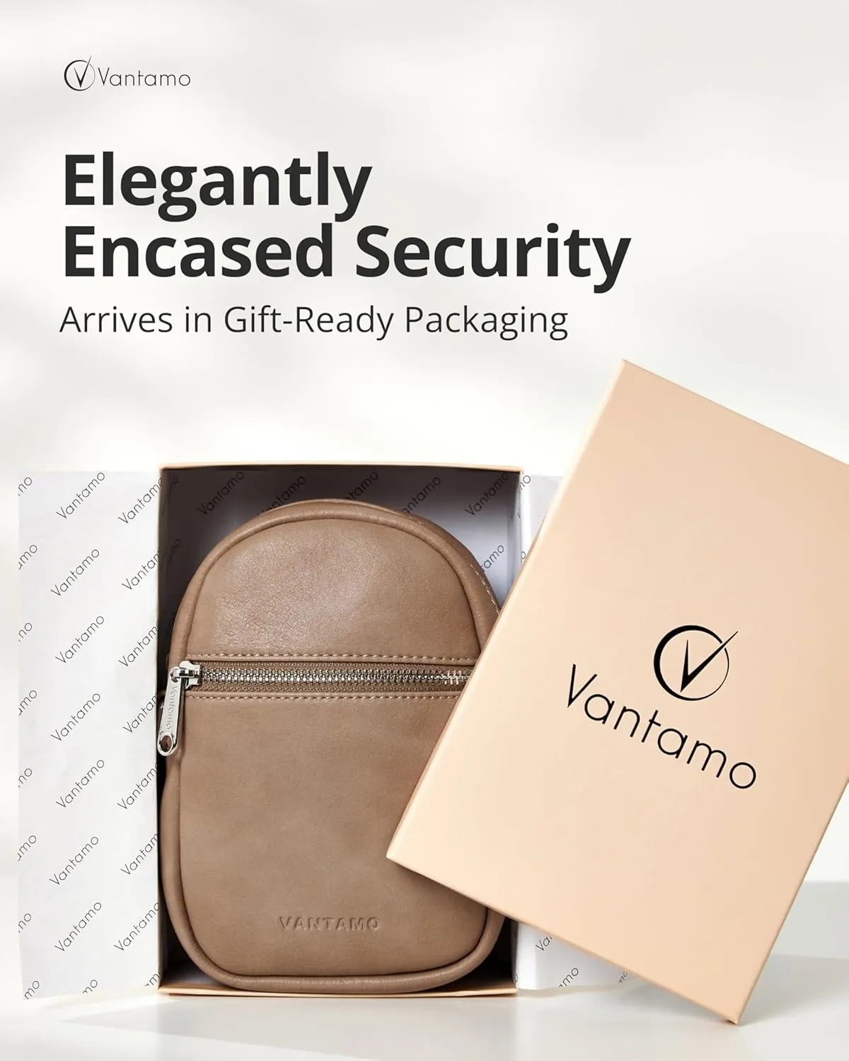 Vantamo Small Crossbody Bags for Women, Sling Bag with RFID & Anti-Pickpocket Clip, Adjustable Strap Cross Body Fanny Packs