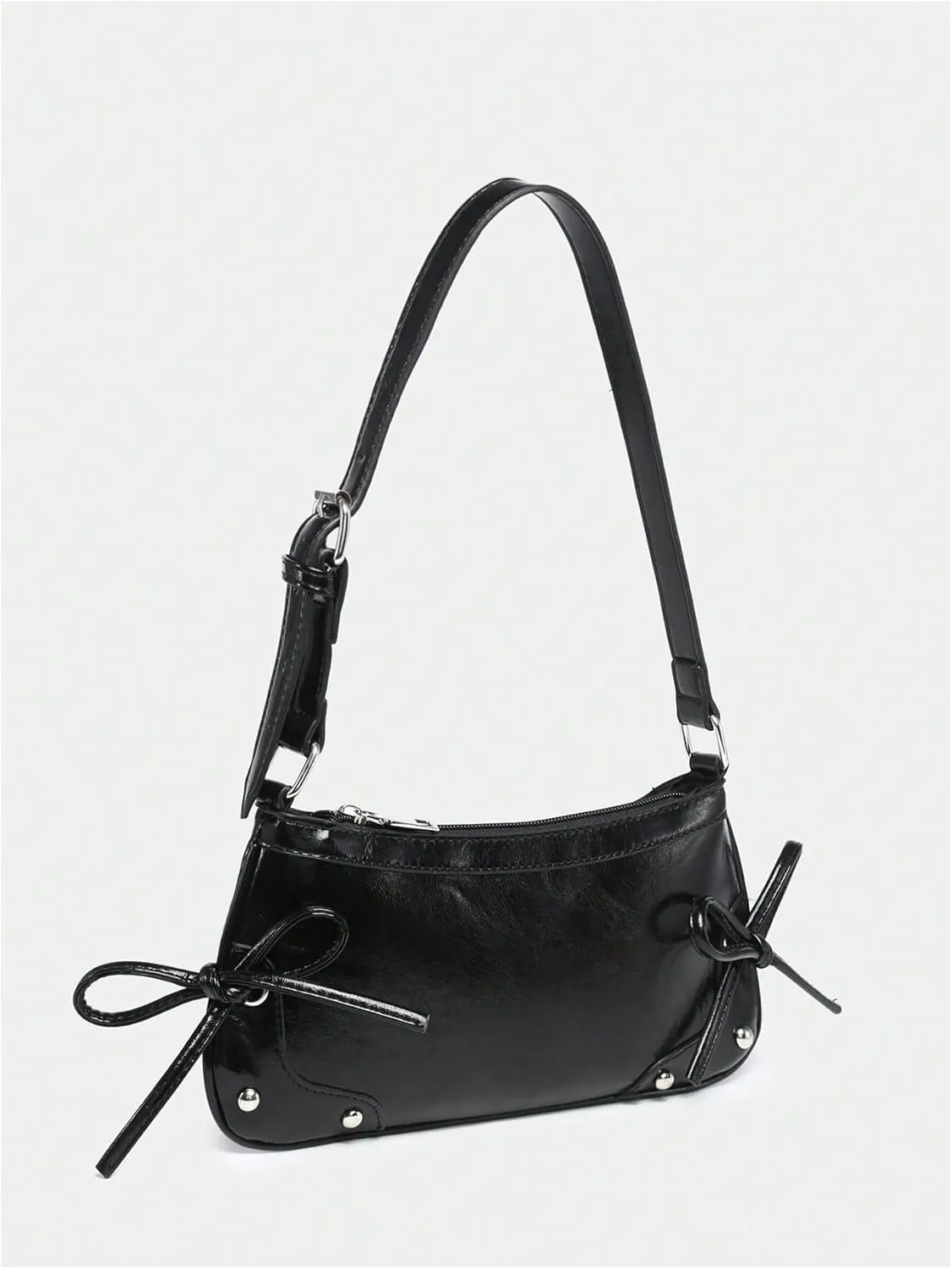 Verdusa Women's Top Handle Shoulder Bag Cute Bow Leather Purses Bags