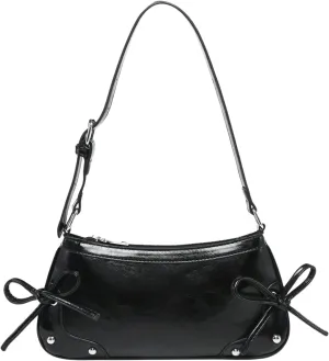 Verdusa Women's Top Handle Shoulder Bag Cute Bow Leather Purses Bags