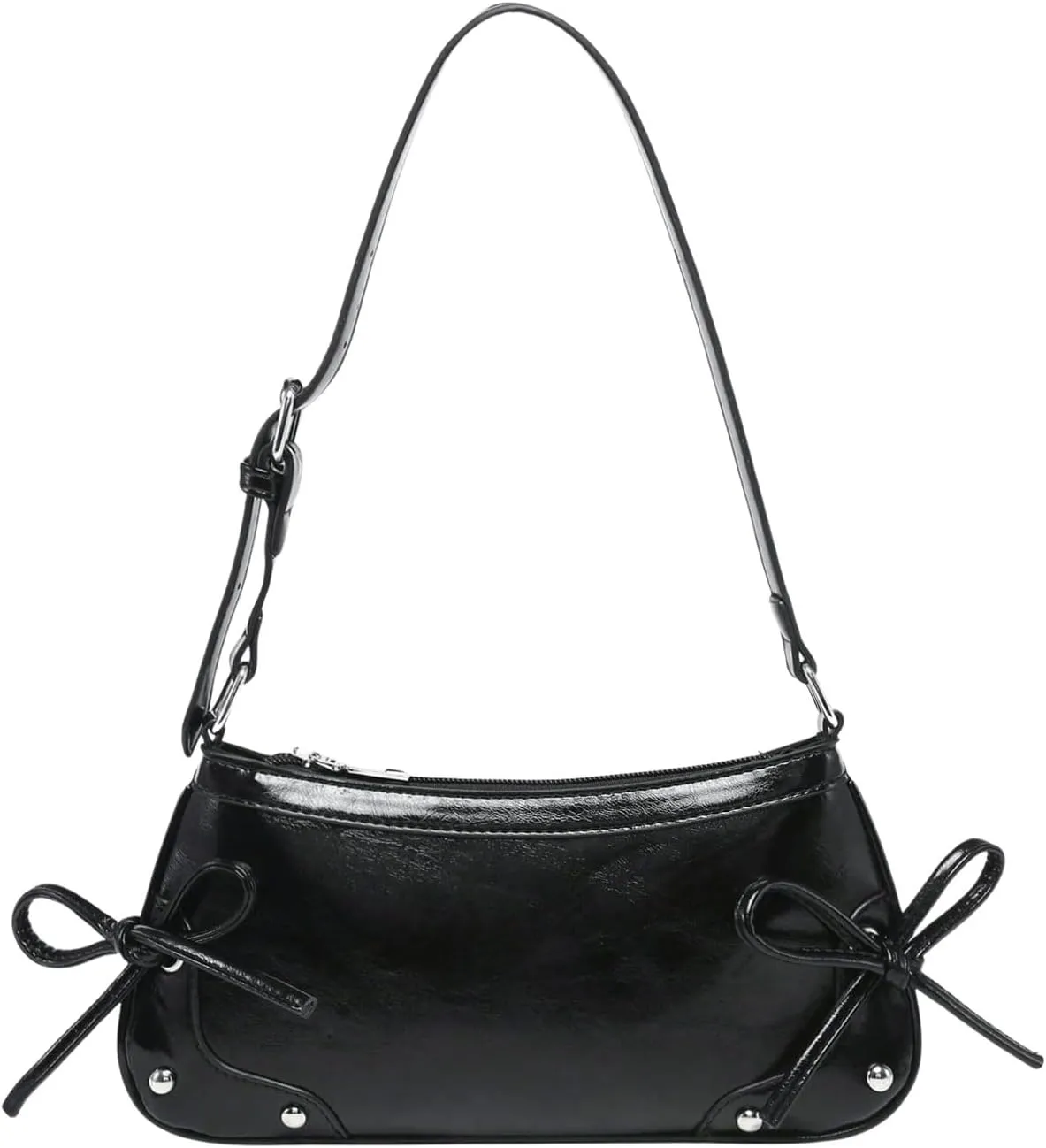 Verdusa Women's Top Handle Shoulder Bag Cute Bow Leather Purses Bags