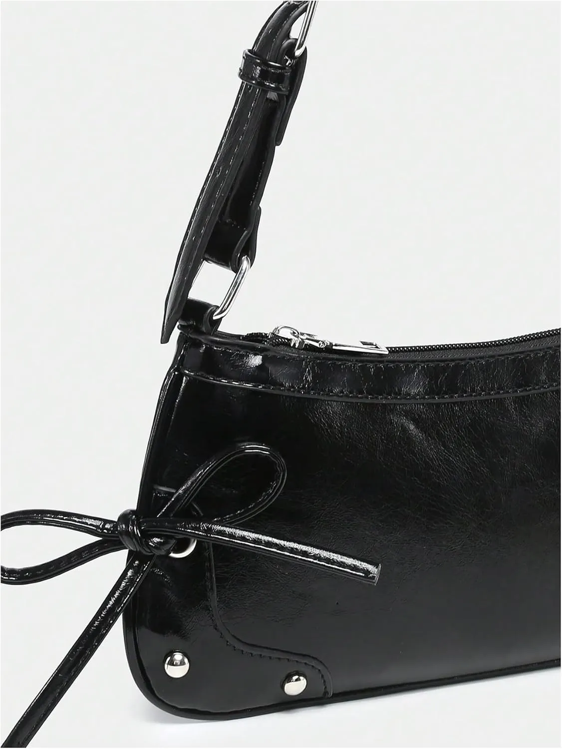 Verdusa Women's Top Handle Shoulder Bag Cute Bow Leather Purses Bags