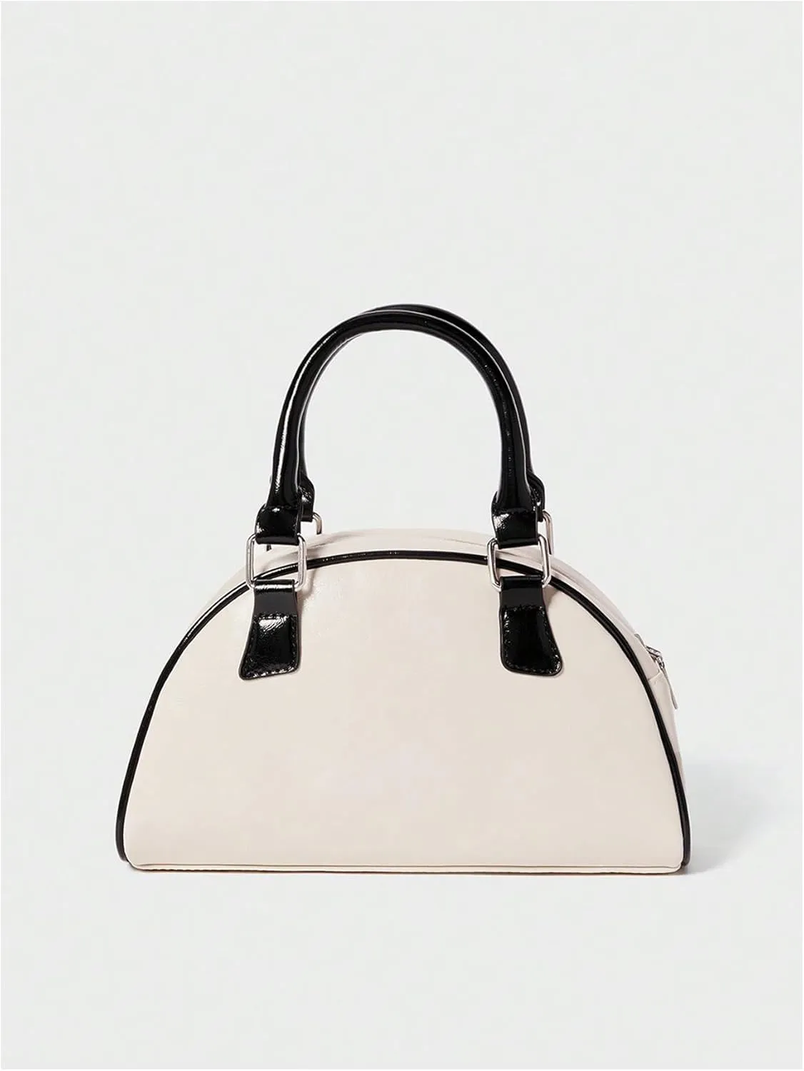 Verdusa Women's Y2K Color Block Shoulder Handbags Top Handle Leather Bags