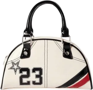 Verdusa Women's Y2K Color Block Shoulder Handbags Top Handle Leather Bags