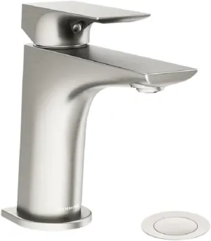 Verity Single-Hole Single-Handle Bathroom Faucet with Push Pop Drain (1.0 GPM)