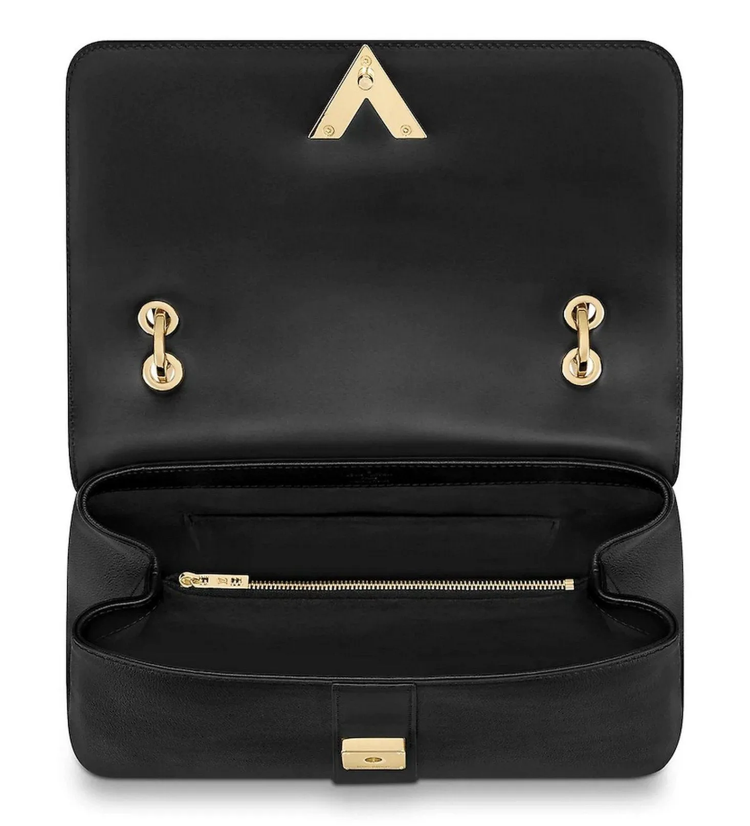 Very One handle Leather Handbag, Black