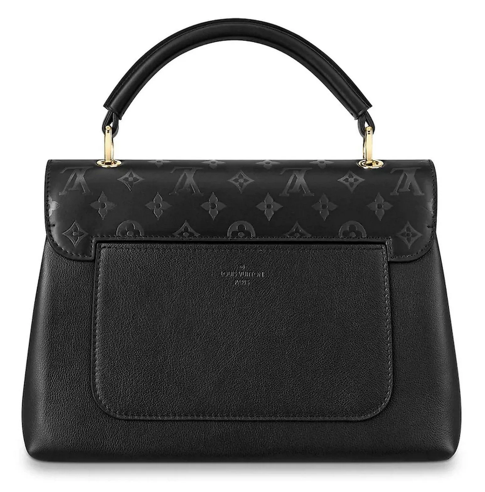 Very One handle Leather Handbag, Black