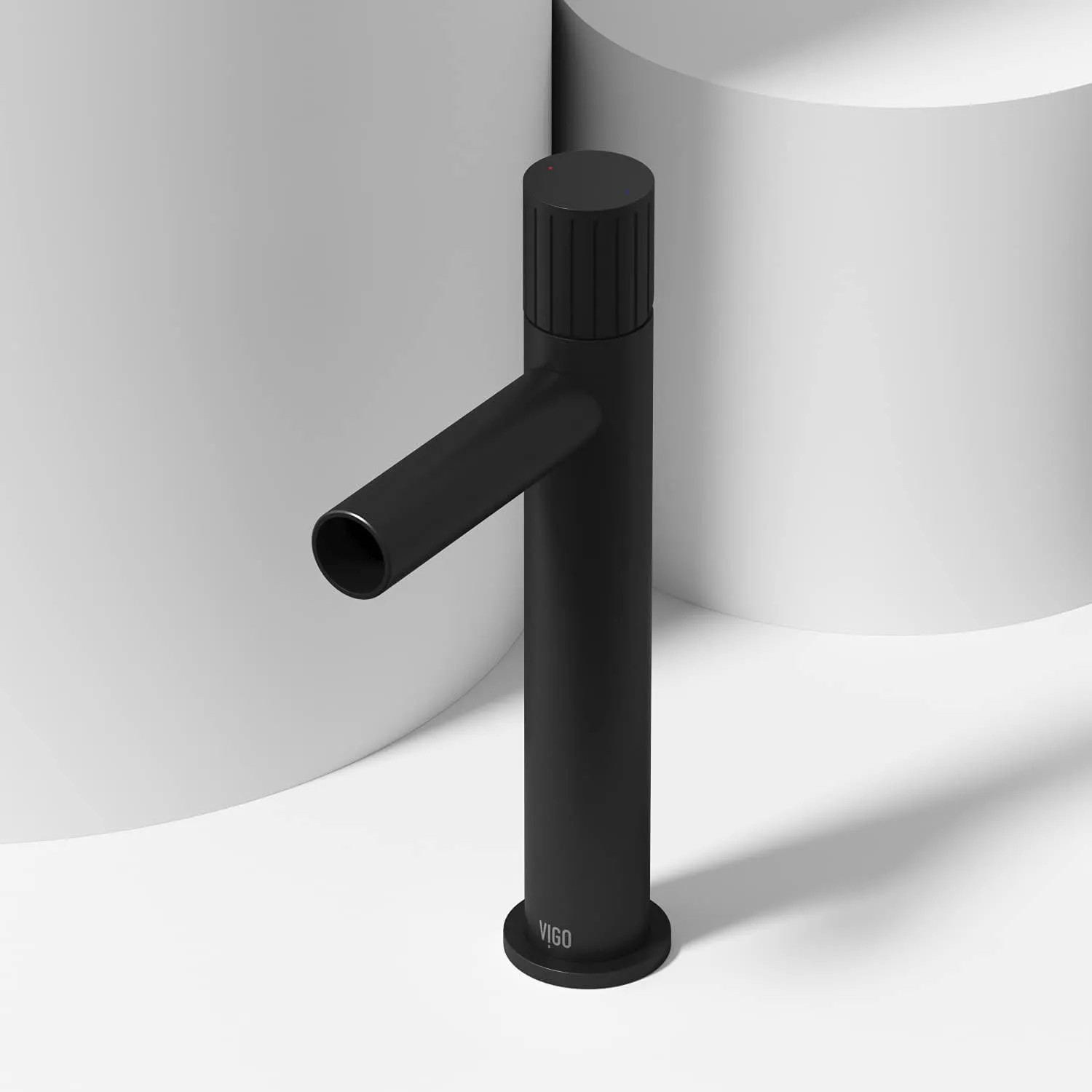 VIGO Ashford 11'' H Single Handle Single-Hole Bathroom Vessel Faucet in Matte Black-VG03034MB