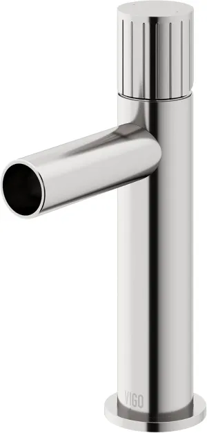 VIGO Ashford 8'' H Single Handle Single-Hole Bathroom Faucet in Brushed Nickel-VG01052BN