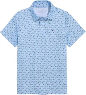 vineyard vines Boys' Printed Sankaty Polo