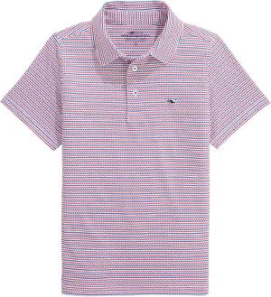 vineyard vines Boys' Printed Sankaty Polo