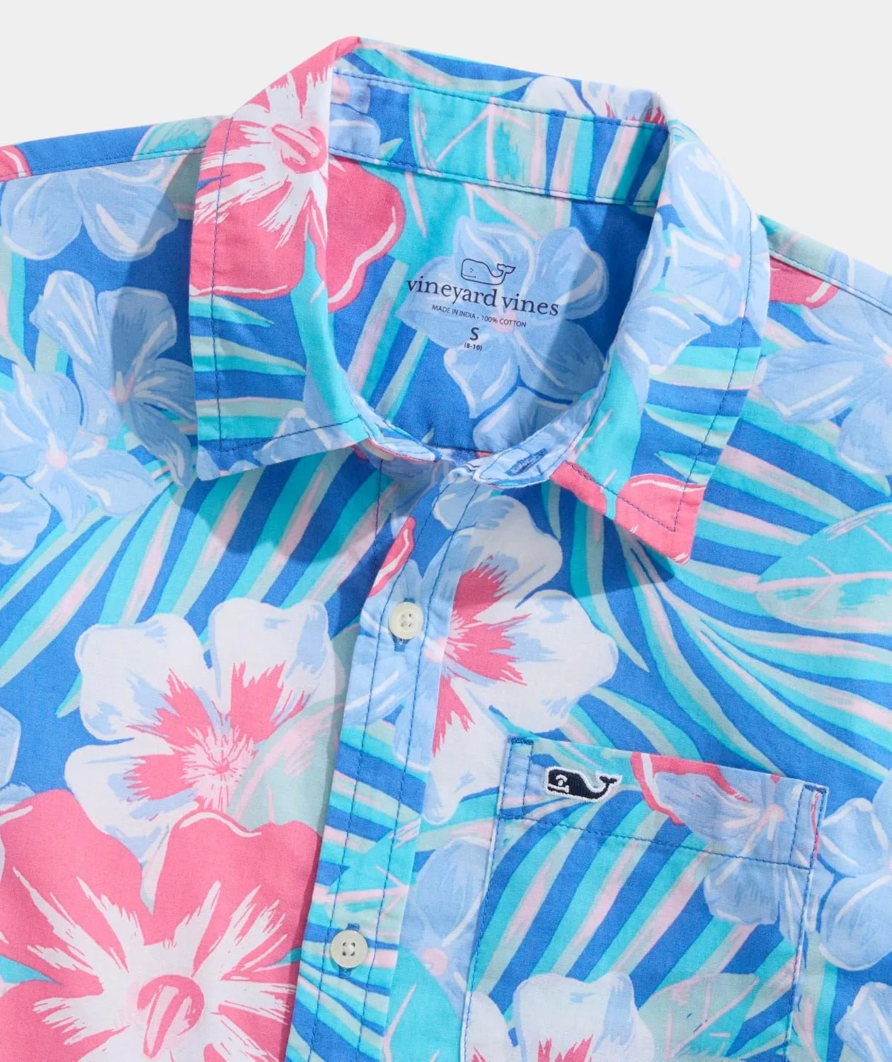 vineyard vines Boys Printed Short Sleeve Shirt