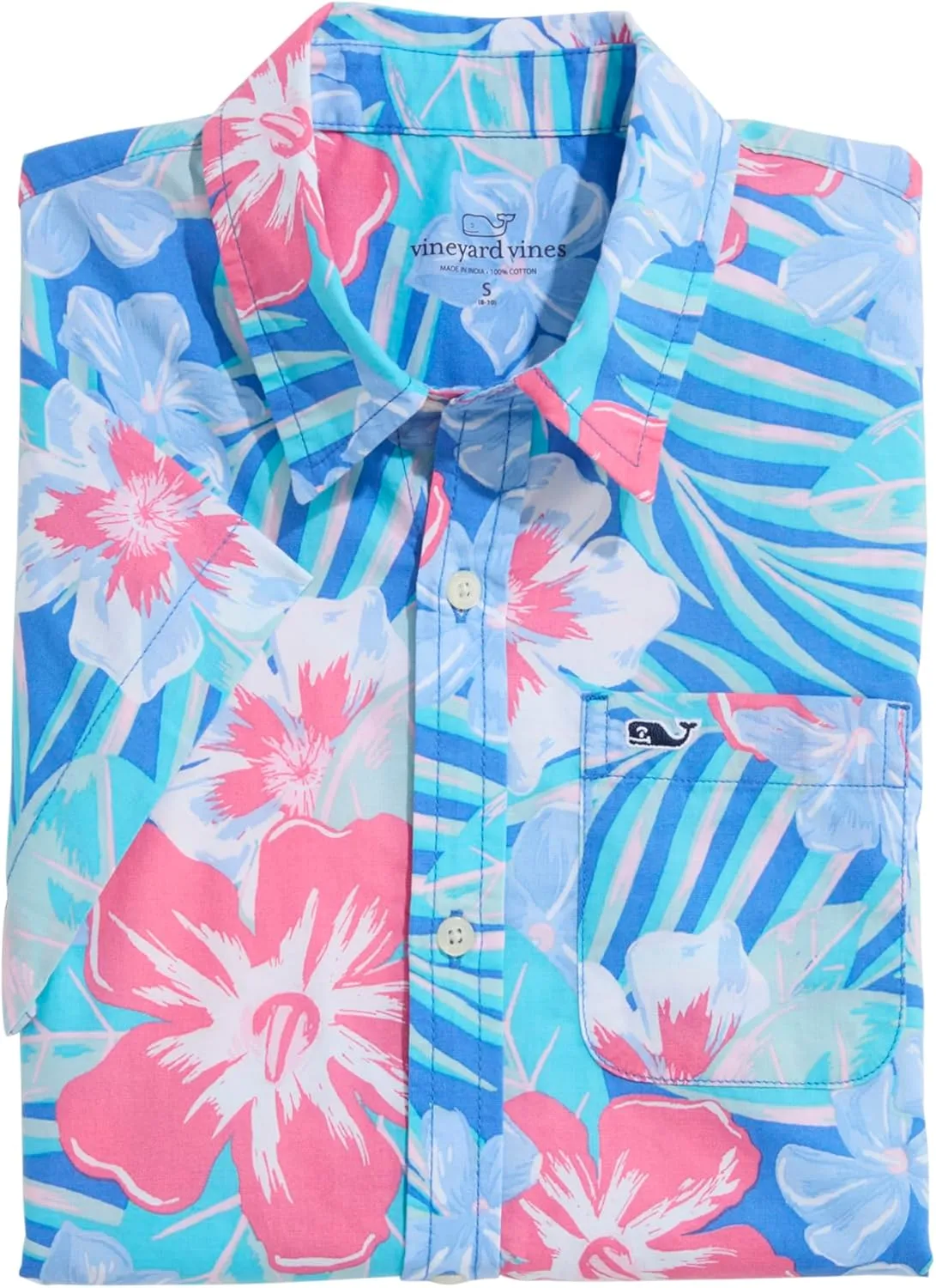 vineyard vines Boys Printed Short Sleeve Shirt