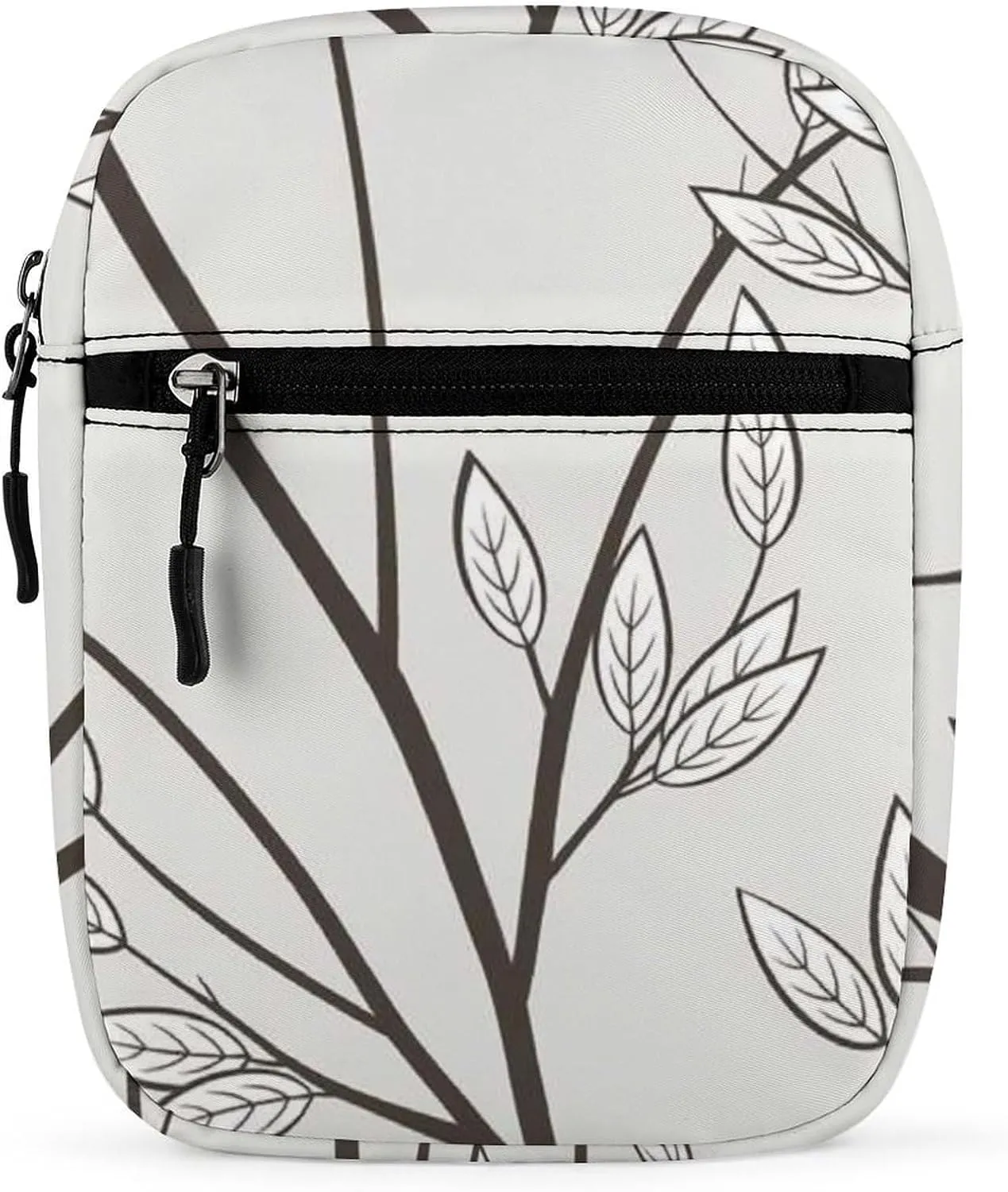 Vintage Red Yellow Blue Birds Tree Branches with Leaves Adjustable Fanny Waist Pack Pouch, Waterproof Crossbody Runners Bag Wallet for Gym Hiking Fitness Women Men 6.1 x 2.2 x 7.9 inch
