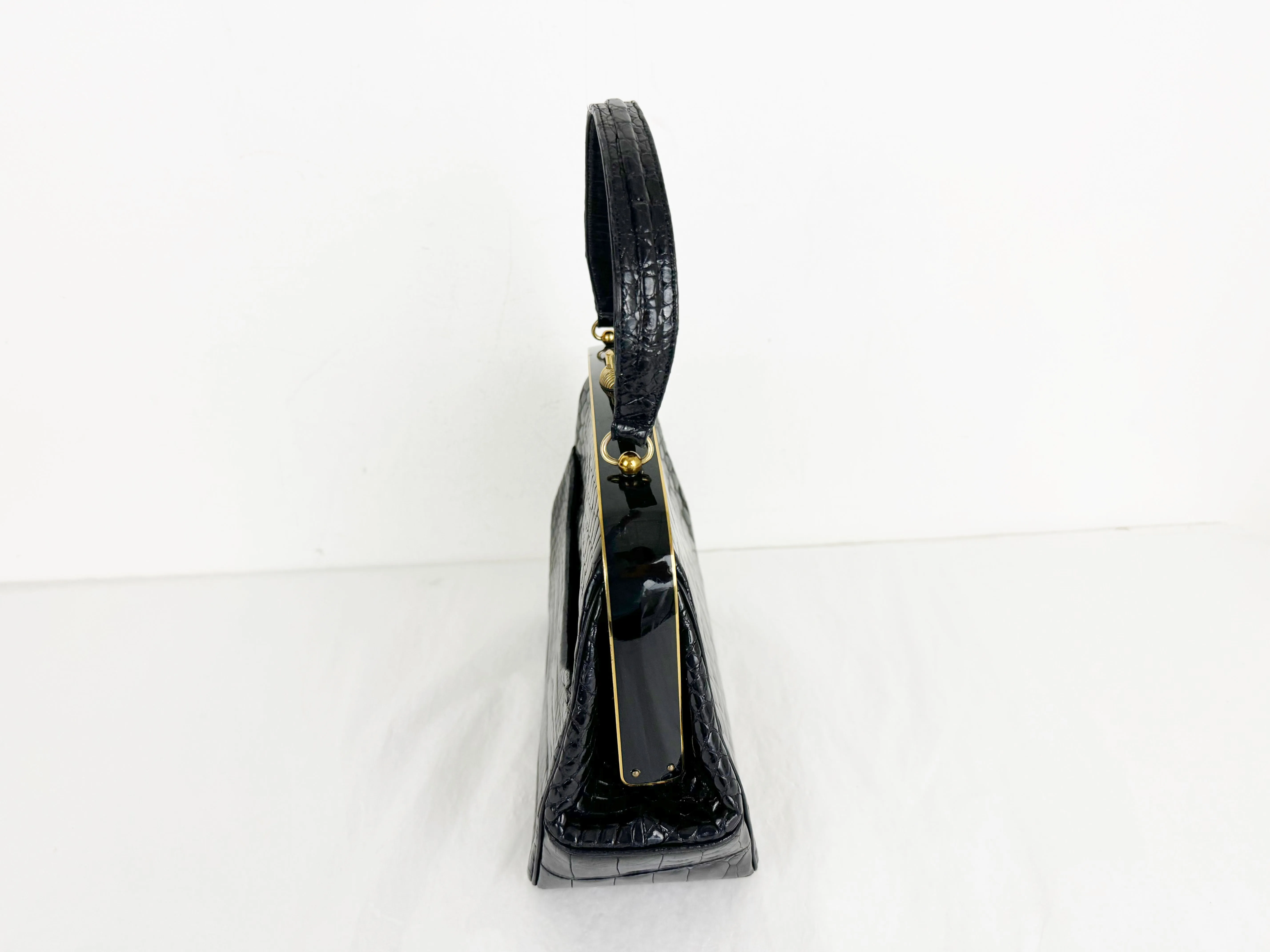 Vintage Rosenfeld Alligator Top Handle Purse