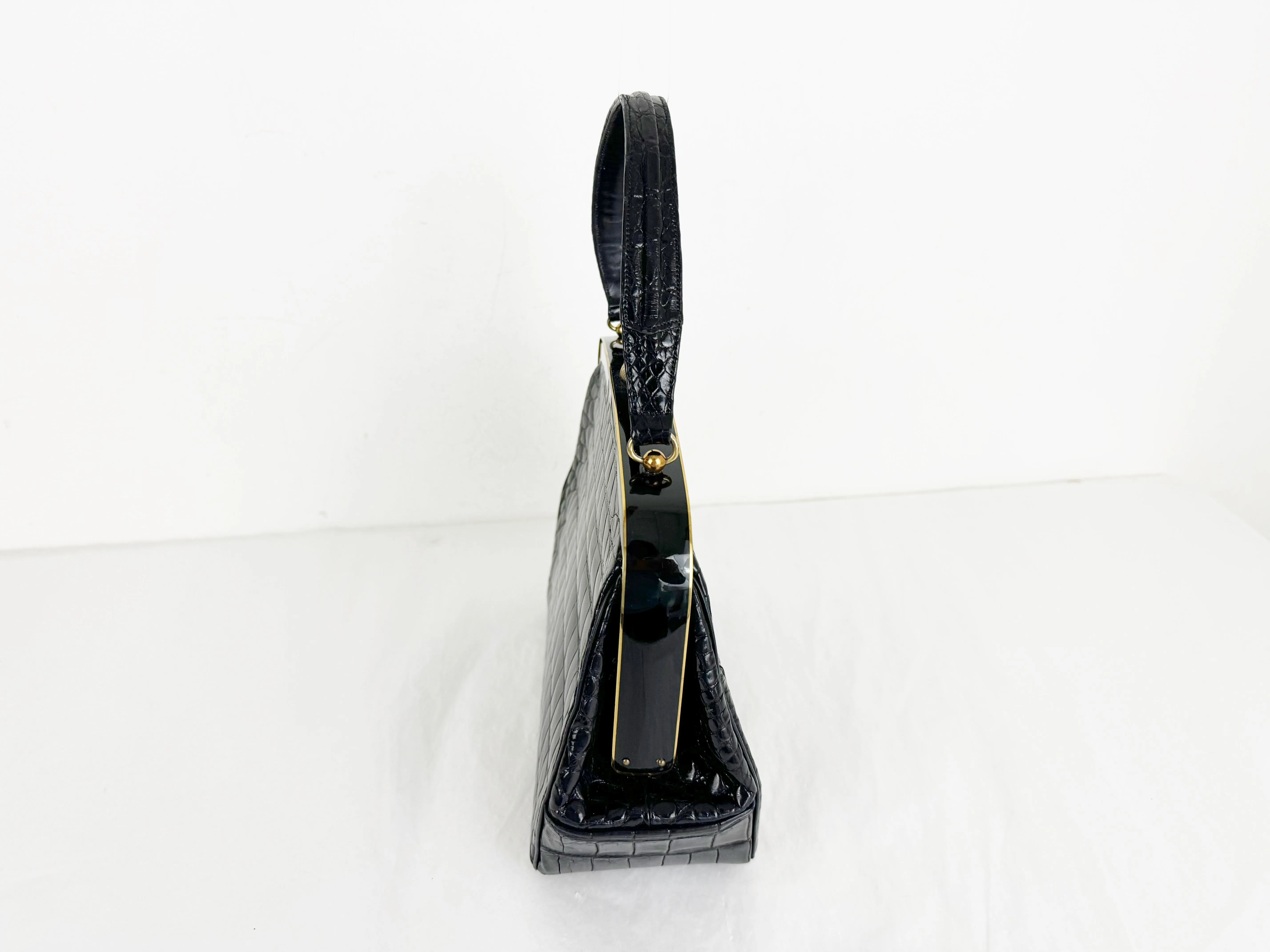 Vintage Rosenfeld Alligator Top Handle Purse