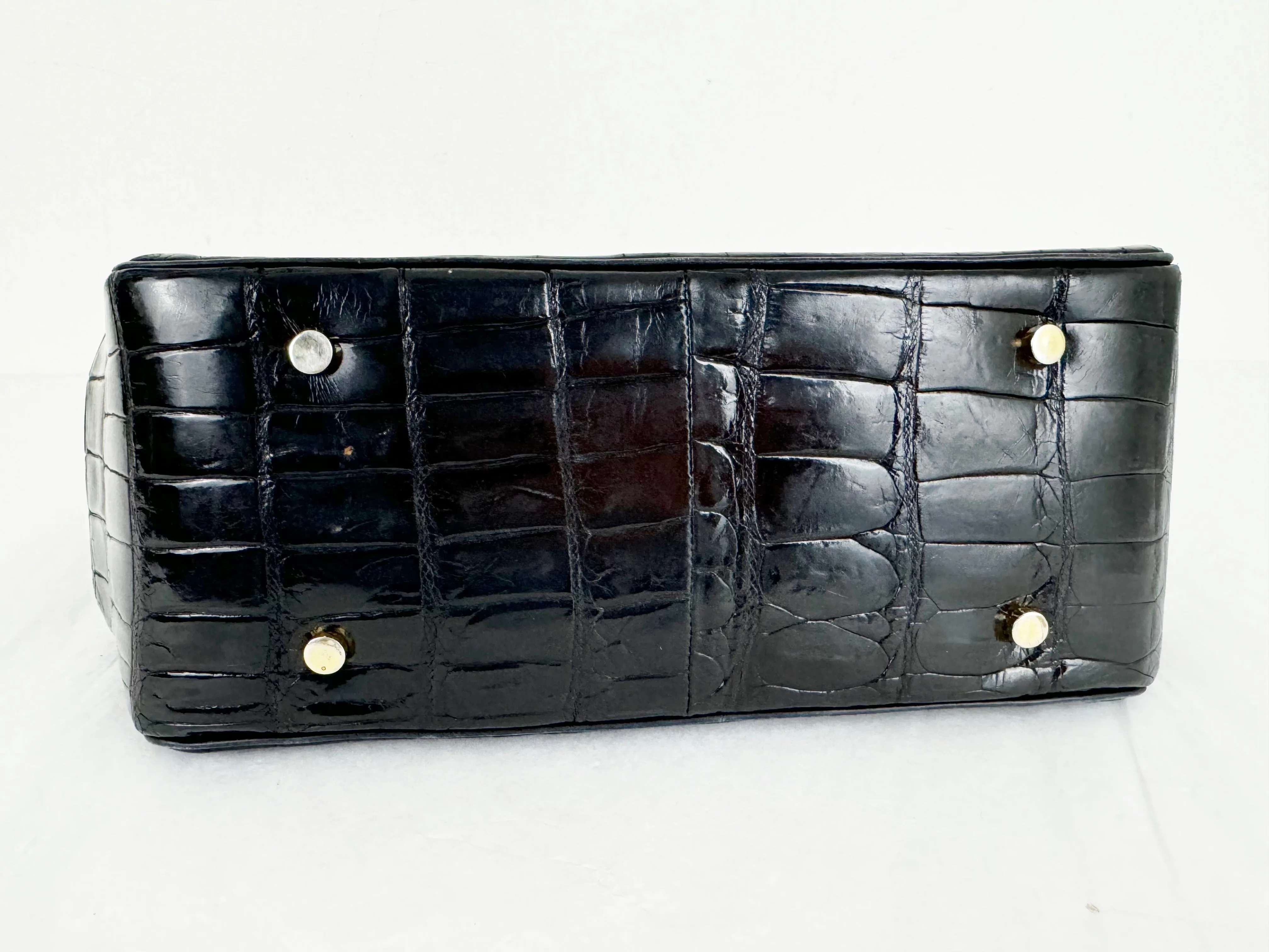 Vintage Rosenfeld Alligator Top Handle Purse
