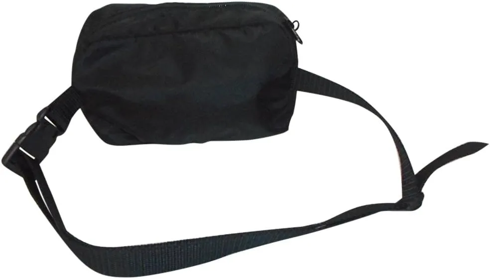 Waist Packs, Crossbody Bags, Belt Bag, Fanny pack with Adjustable Strap Made in USA. (Black)