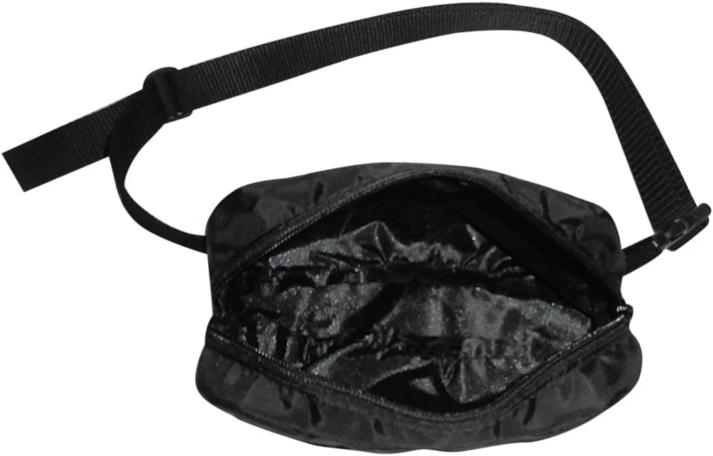 Waist Packs, Crossbody Bags, Belt Bag, Fanny pack with Adjustable Strap Made in USA. (Black)