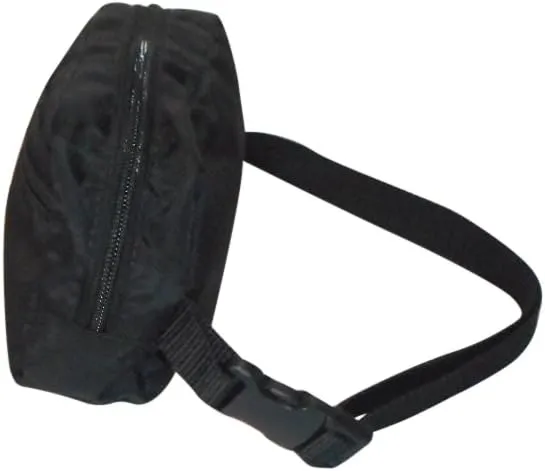 Waist Packs, Crossbody Bags, Belt Bag, Fanny pack with Adjustable Strap Made in USA. (Black)