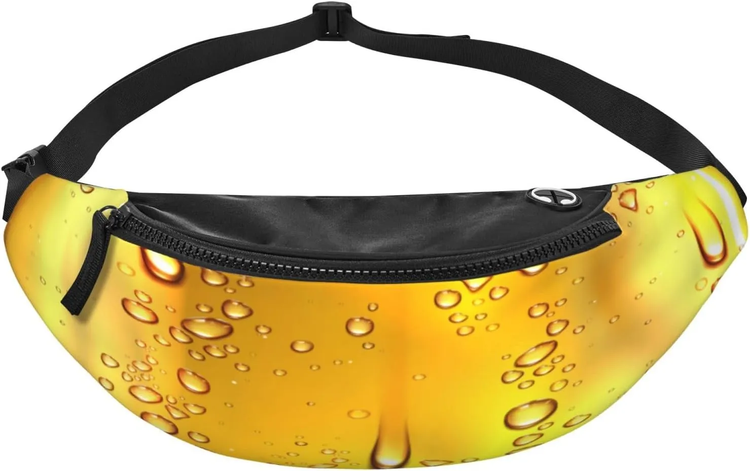 Water Beer Droplets Glass Fanny Pack, Crossbody Waist Packs for Women Men Waist Bags with Adjustable Strap for Travel Running Hiking Sport