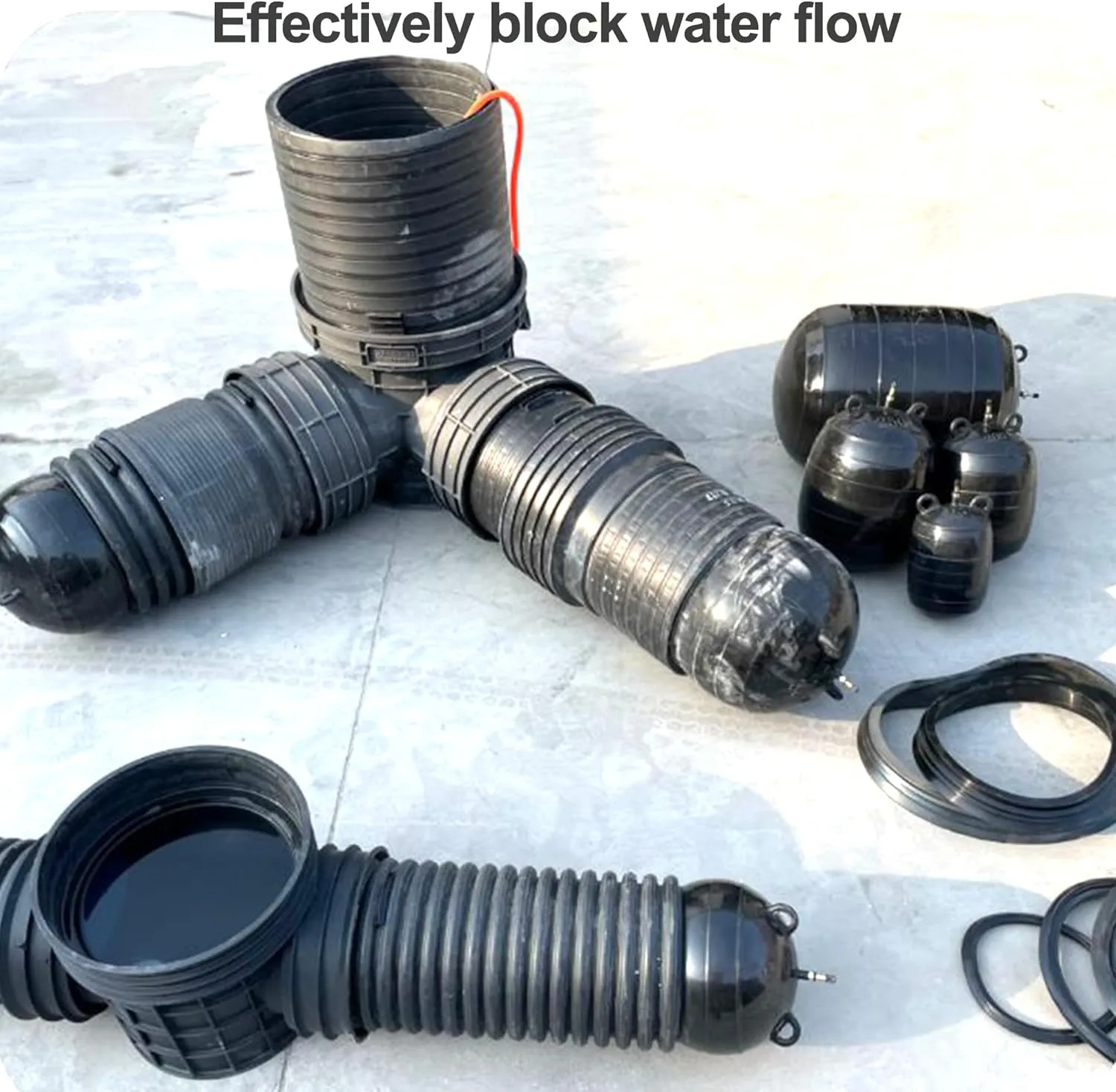 Water Shut Off Airbag, 3 Inch Closed Water Test AirBag, Inflatable Pipe Plug, Sewer Test Plug, Quickly Shut Off Water, Used for Drainage Pipe, Sewage Pipe Temporary Water Blocking, Closed Water Test
