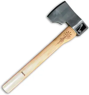 WATL Berserker: World Axe Throwing League Premium Competition Throwing Axe with Nylon Sheath and Nordic Engraved Hickory Wooden Handle