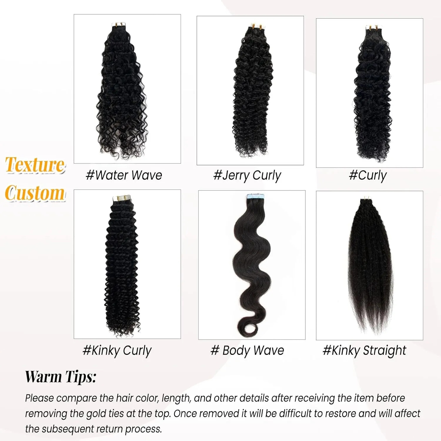 Wavy Tape in Hair Extensions Human Hair Natrual Black for Women 20 pcs Body Wave 3C Tape ins 24 Inch 50G