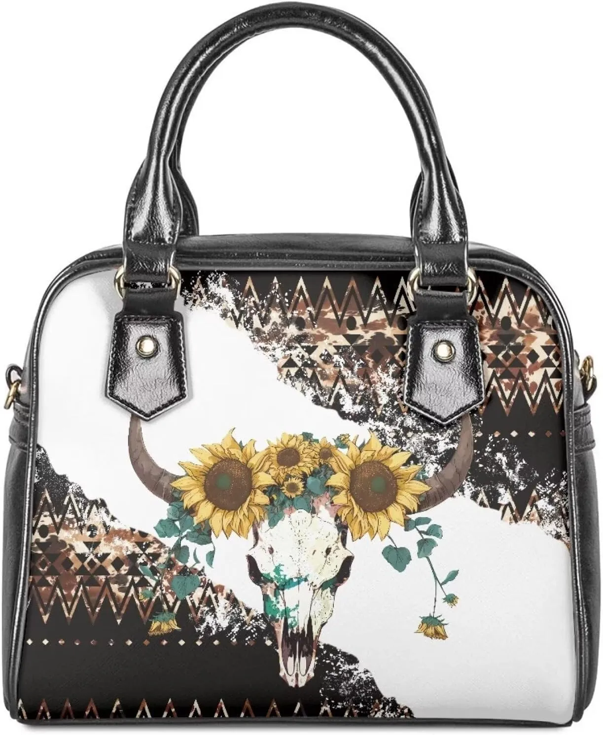 Western Handbags for Women Crossbody Tote Purse Leather Top Handle Bags for Travel Shopping Work