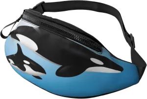 Whale 63 Fanny Pack, Crossbody Waist Packs for Women Men Waist Bags with Adjustable Strap for Travel Running Hiking Sport