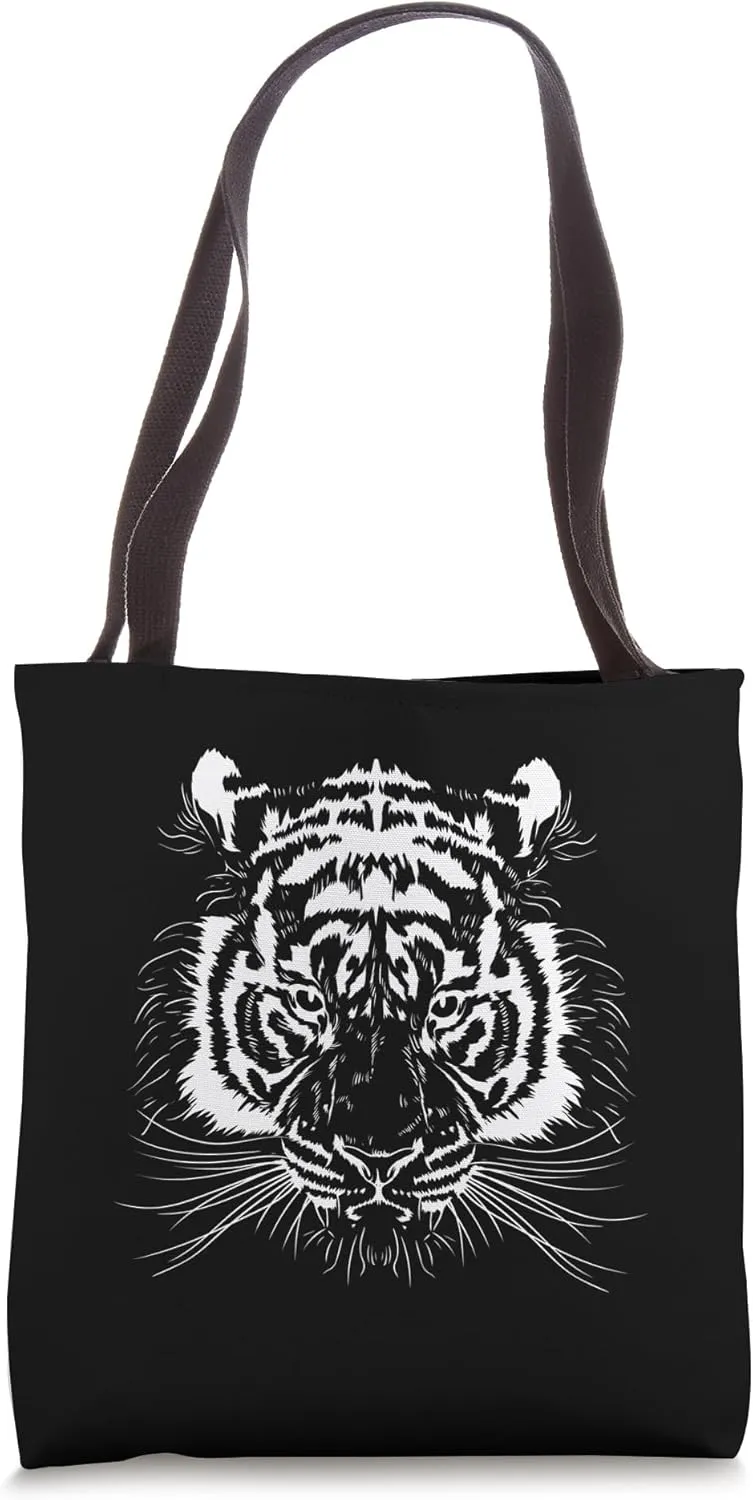 wild Tiger Head Tote Bag