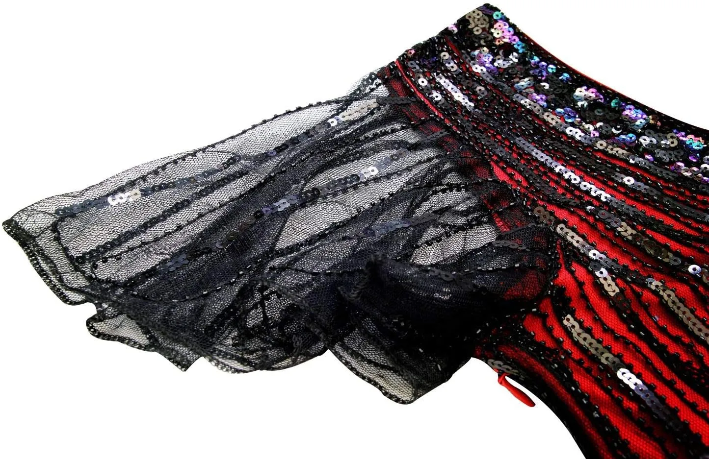 Women 1920s Gatsby Vintage Sequin Flapper Fringe Party Plus Dress with 20s Accessories Set