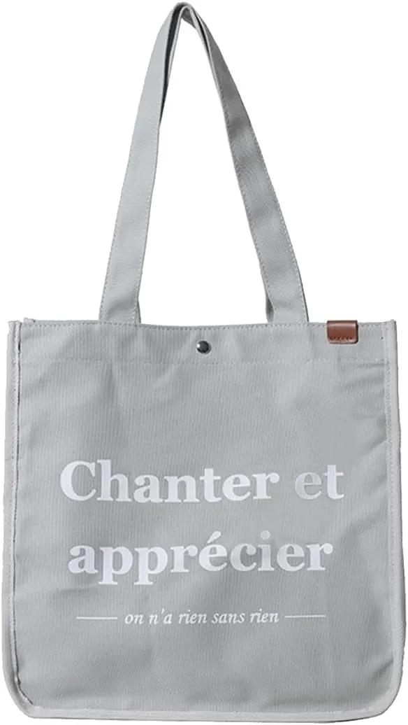 Women Canvas Handbag Large Capacity Shoulder Bag Multi-Pockets Top Handle Bag Chic Bag Casual Hobo Bag Tote Bag