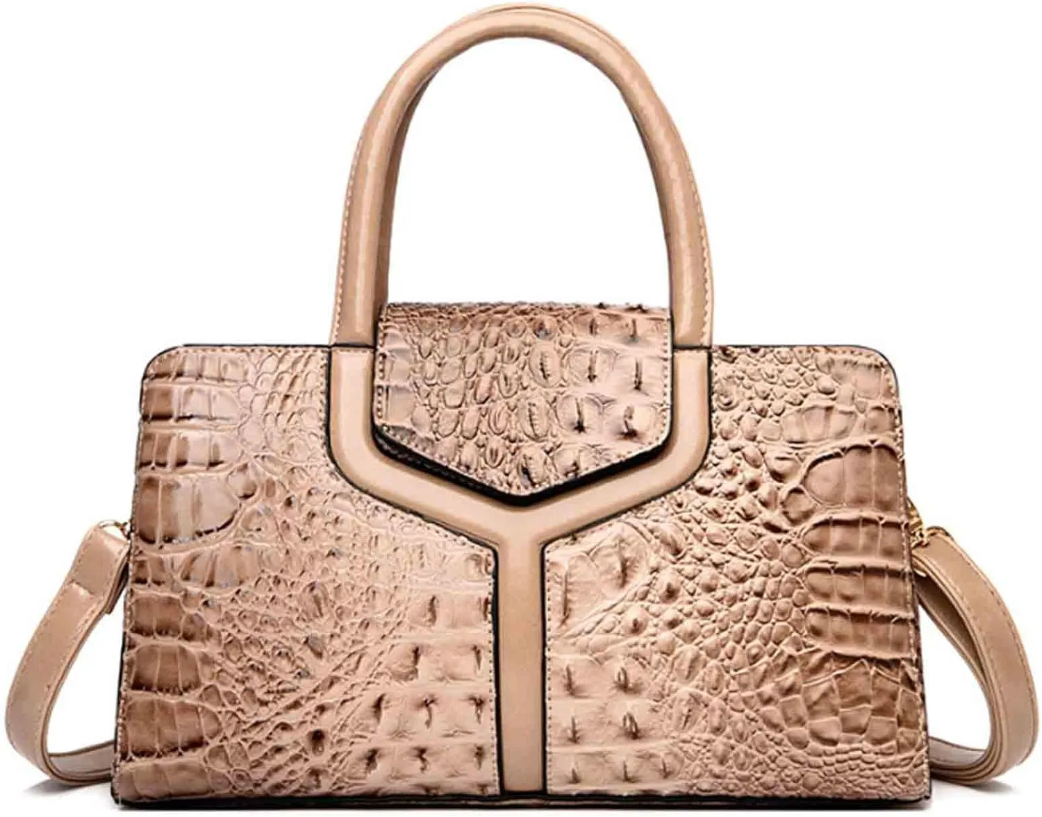 Women Elegant Purses and Handbags Crocodile Pattern Top Handle Satchel PU Leather Crossbody Shoulder Bags