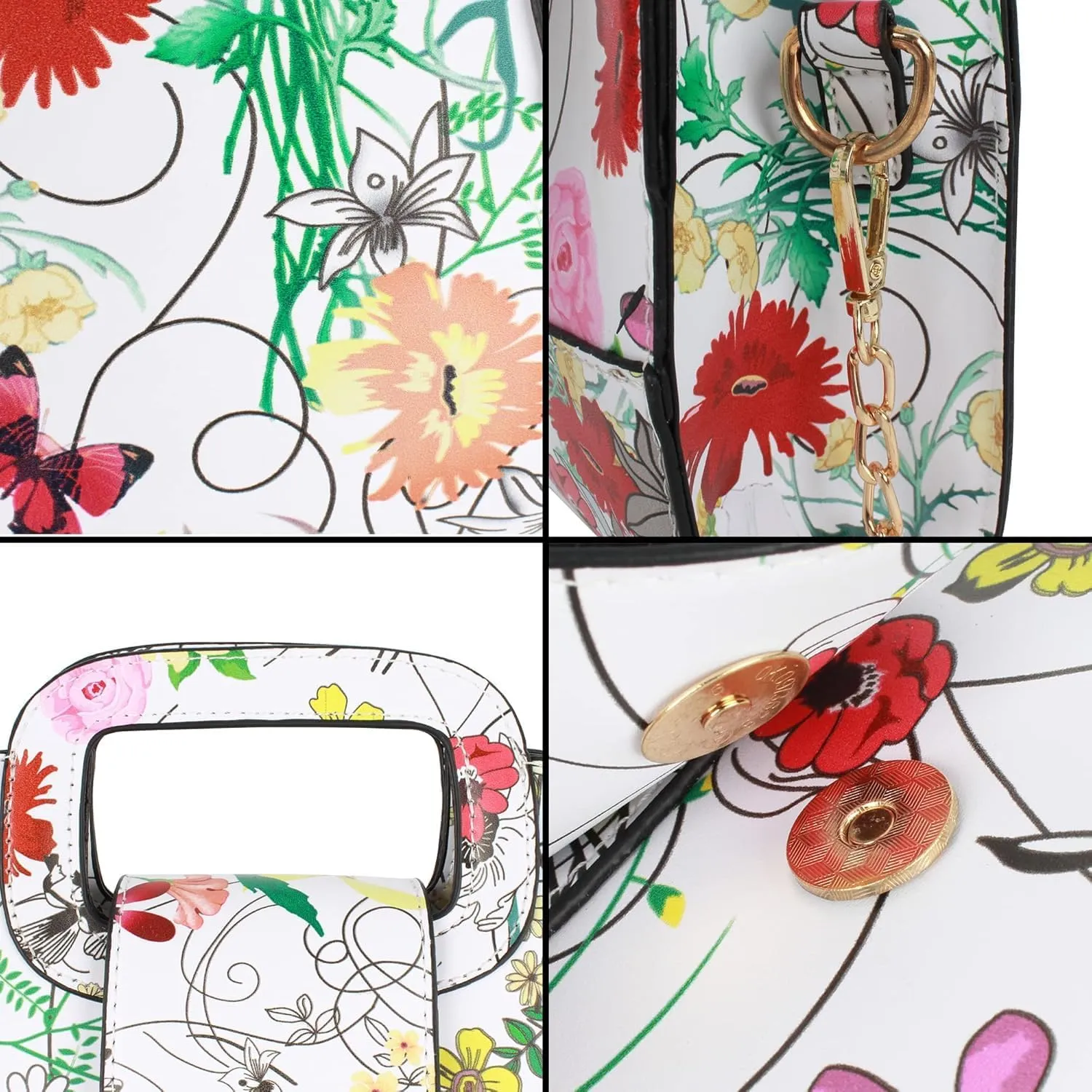 Women Flap Tote Top Handle Satchel Handbags PU Leather Clutch Purse Shoulder Bag