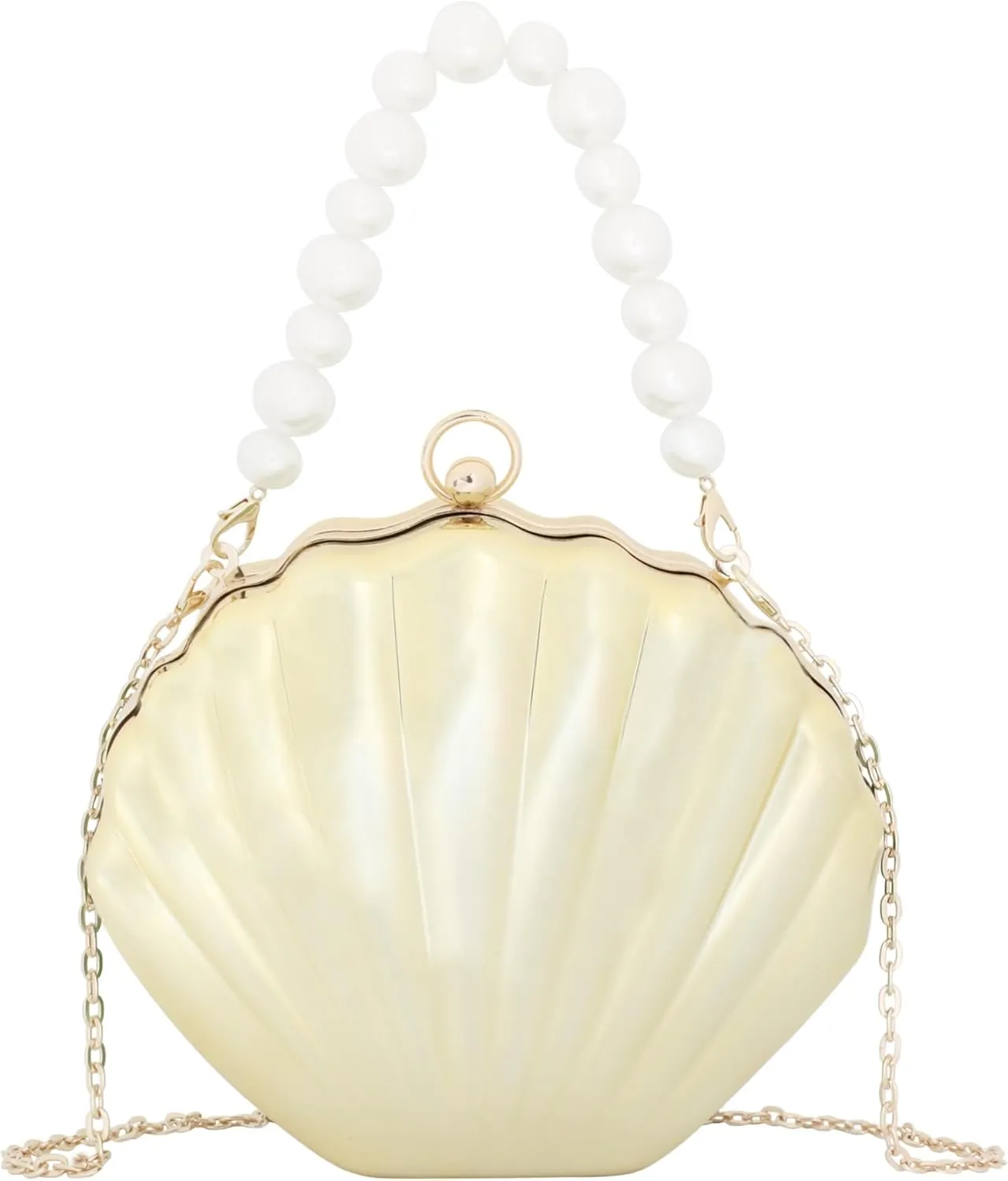 Women Mini Seashell Evening Clutch Top-Handle Bag Cross-body Bag