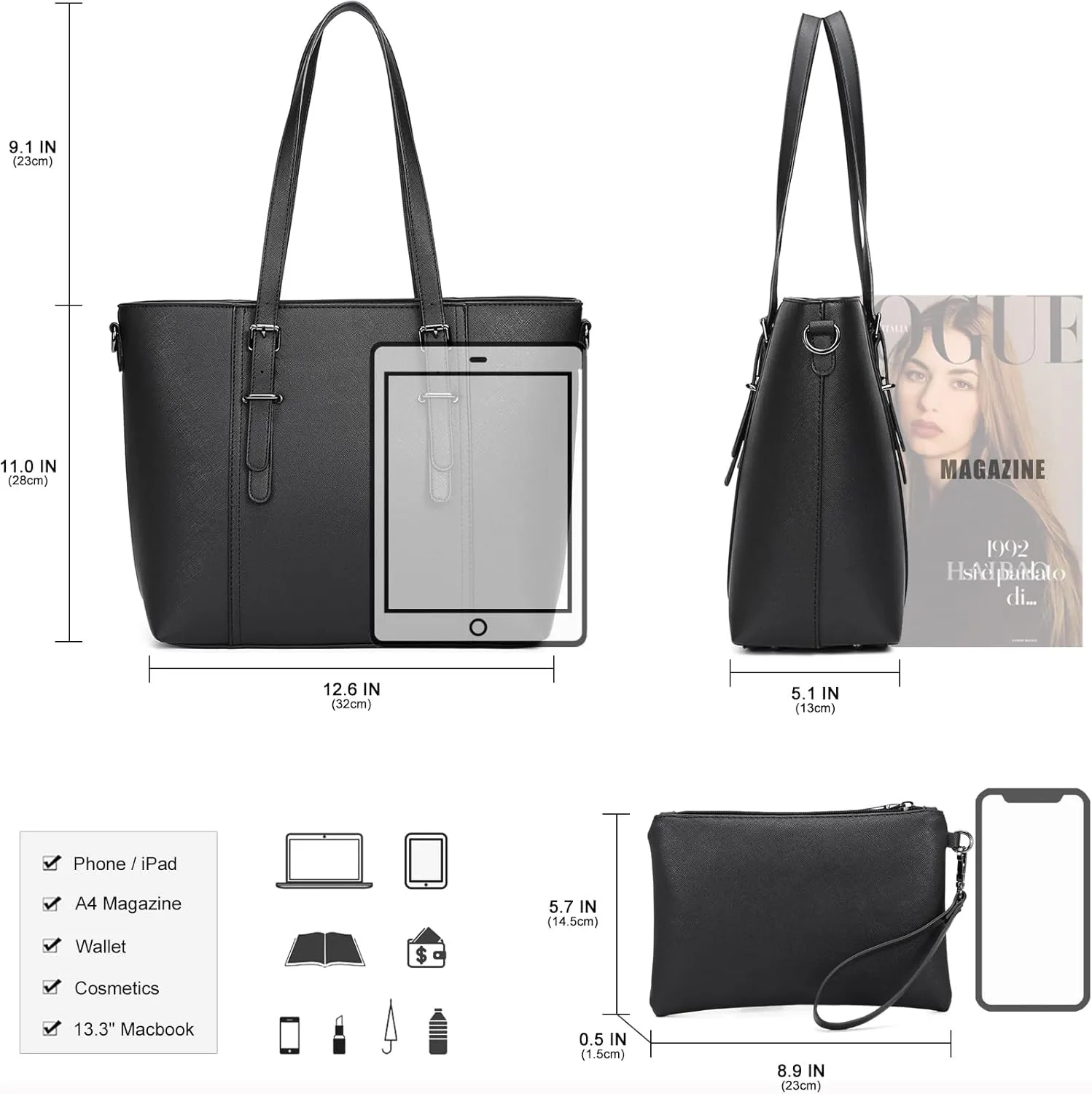 Women Purses and Handbags Tote Shoulder Bag Top Handle Satchel Bags for Ladies