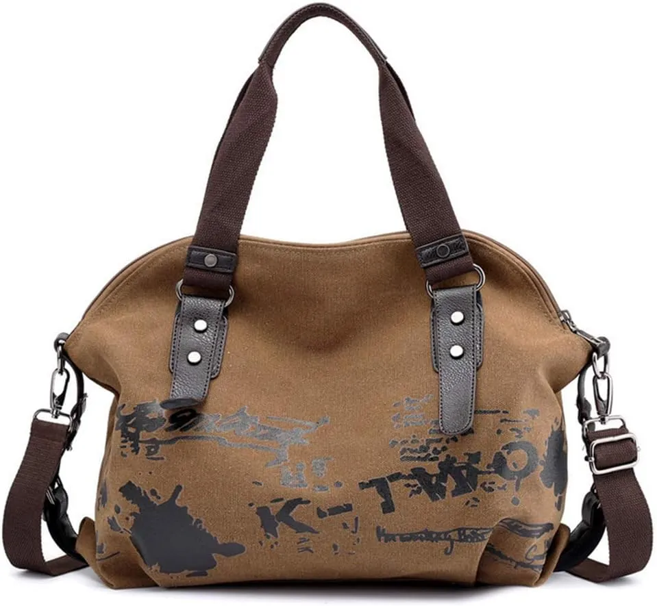 Women Shoulder bags Vintage Hobo Canvas Handbag Top Handle Tote Crossbody Purses