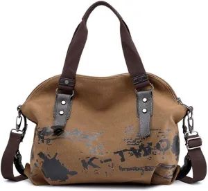 Women Shoulder bags Vintage Hobo Canvas Handbag Top Handle Tote Crossbody Purses