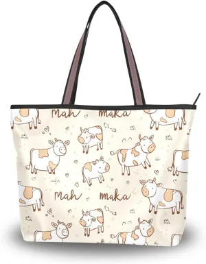 Women Tote Bags Cow Ox Top Handle Satchel Handbags Shoulder Bag for Shopping 20858068