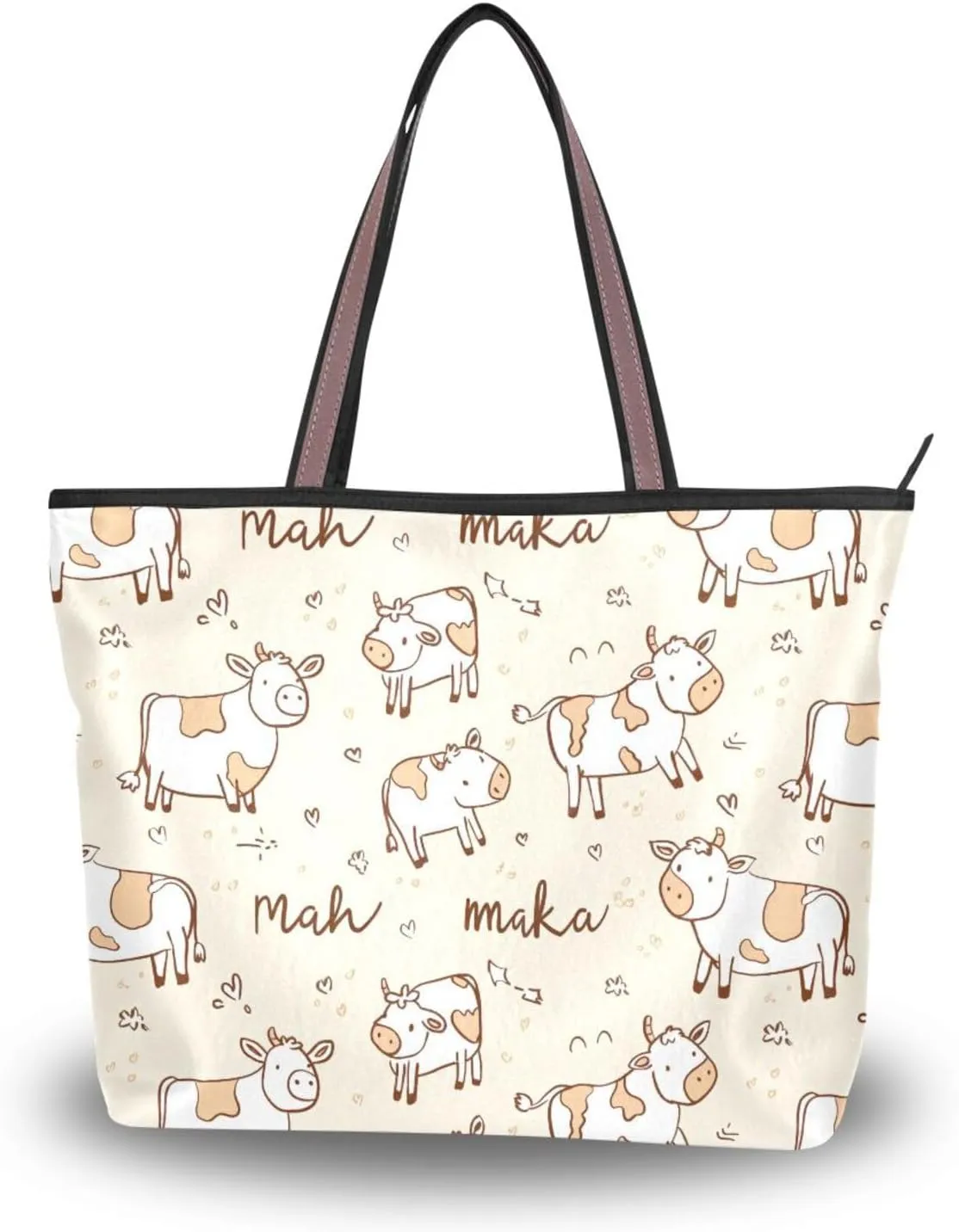 Women Tote Bags Cow Ox Top Handle Satchel Handbags Shoulder Bag for Shopping 20858068