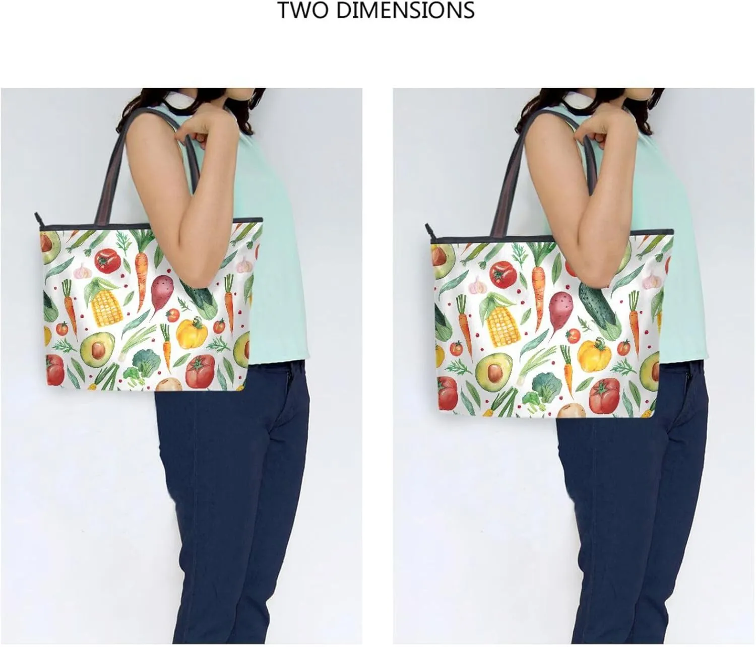 Women Tote Bags Vegetables Corn Carrot Top Handle Satchel Handbags Shoulder Bag for Shopping 20858086