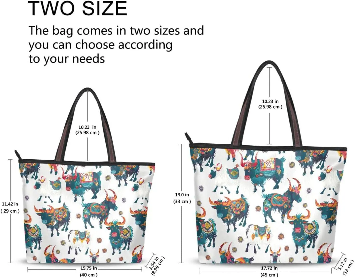 Women Tote Bags Yak Ox Top Handle Satchel Handbags Shoulder Bag for Shopping 20858083