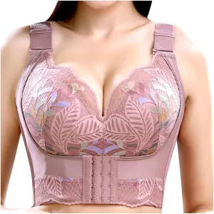 Women's Bra, Lace Bralette for Women Bras, Plus Size Push Up Wireless Bras Full Coverage Comfy Bras