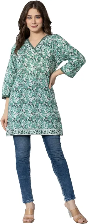 Women's Cotton Printed Short Kurti