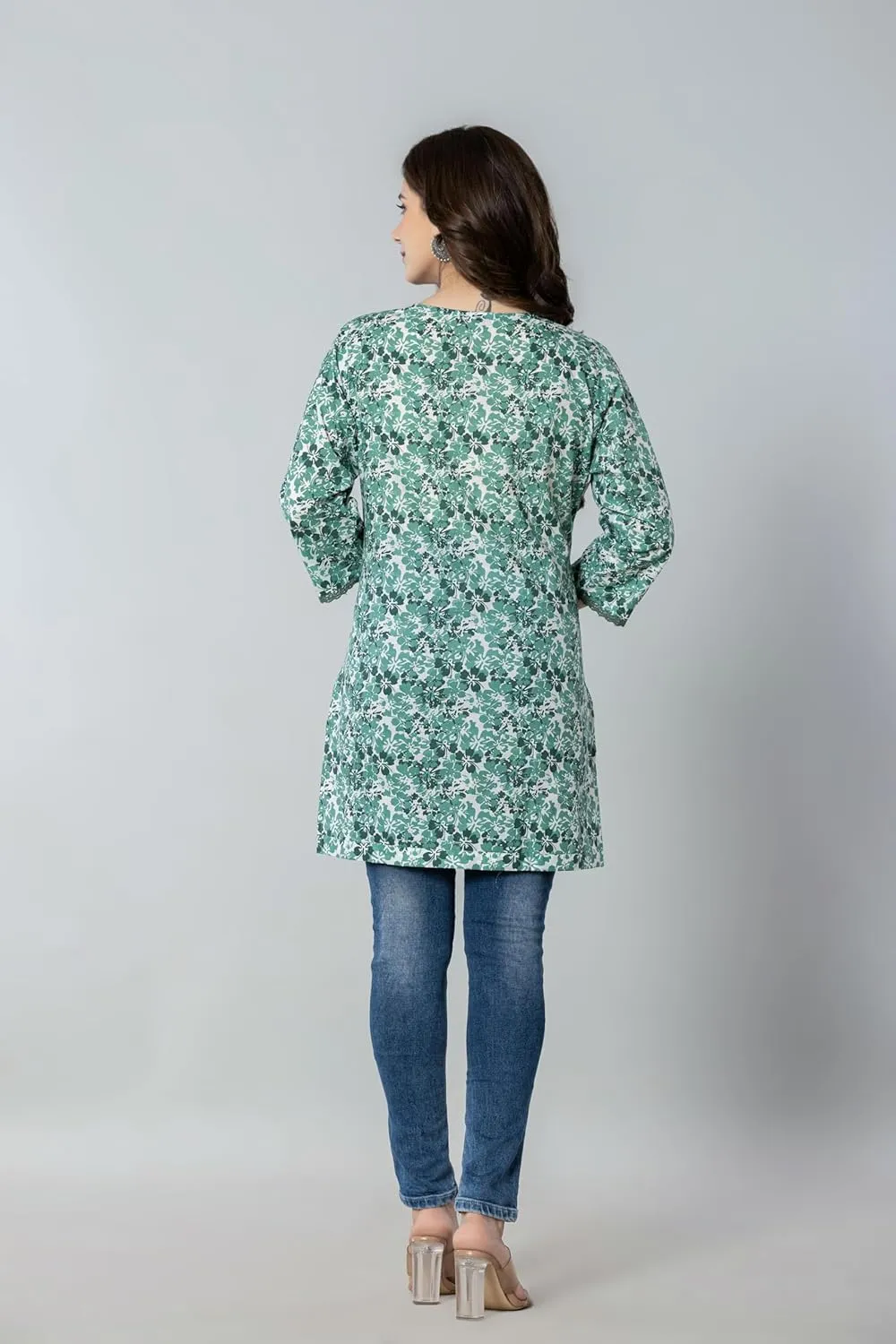 Women's Cotton Printed Short Kurti