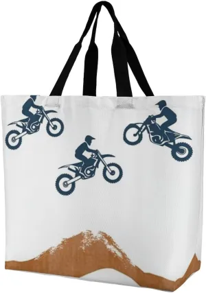Womens Grocery Bag, Large Capacity Tote Bags Portable Reusable Shopping Shoulder Bag