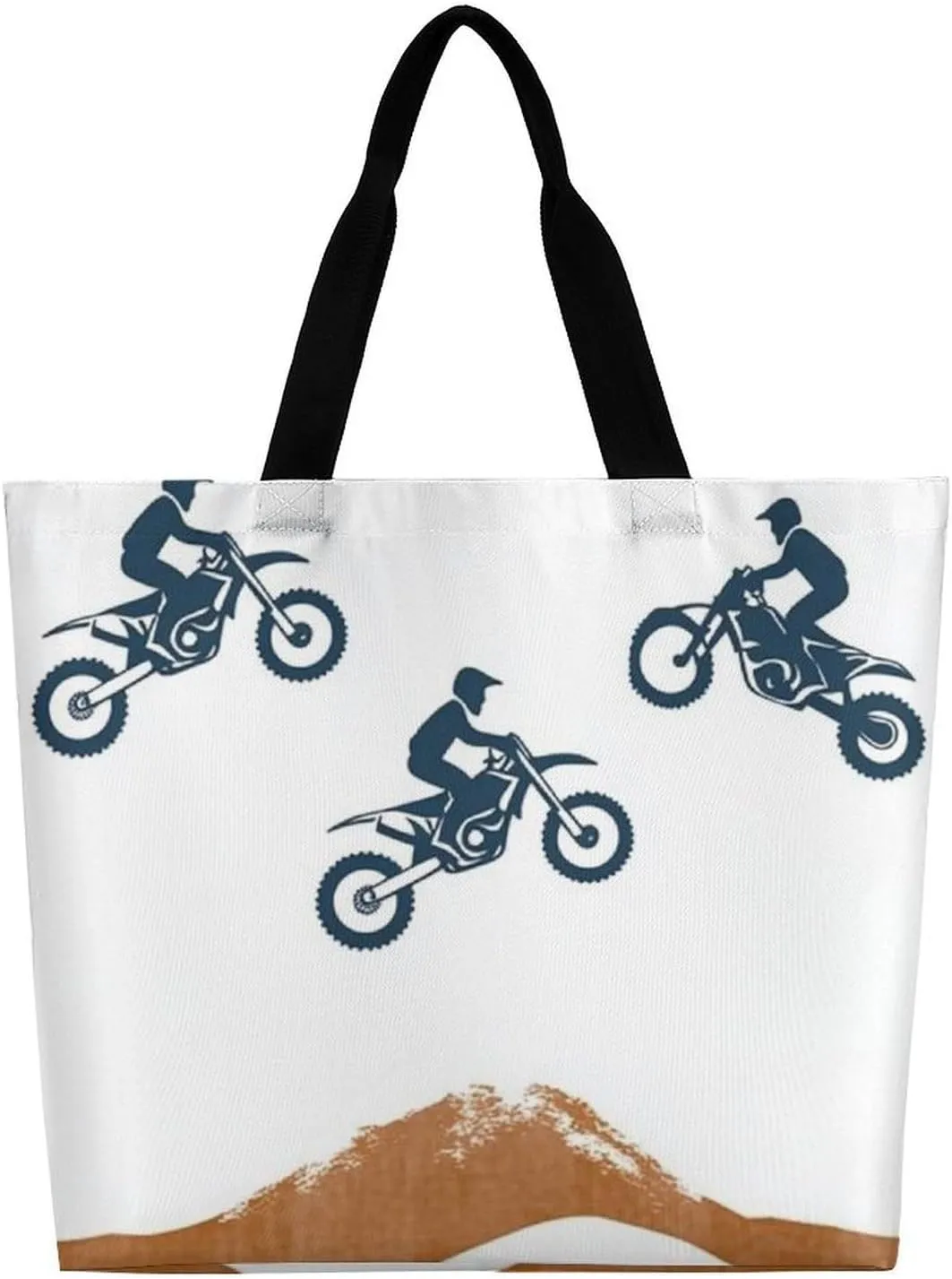 Womens Grocery Bag, Large Capacity Tote Bags Portable Reusable Shopping Shoulder Bag