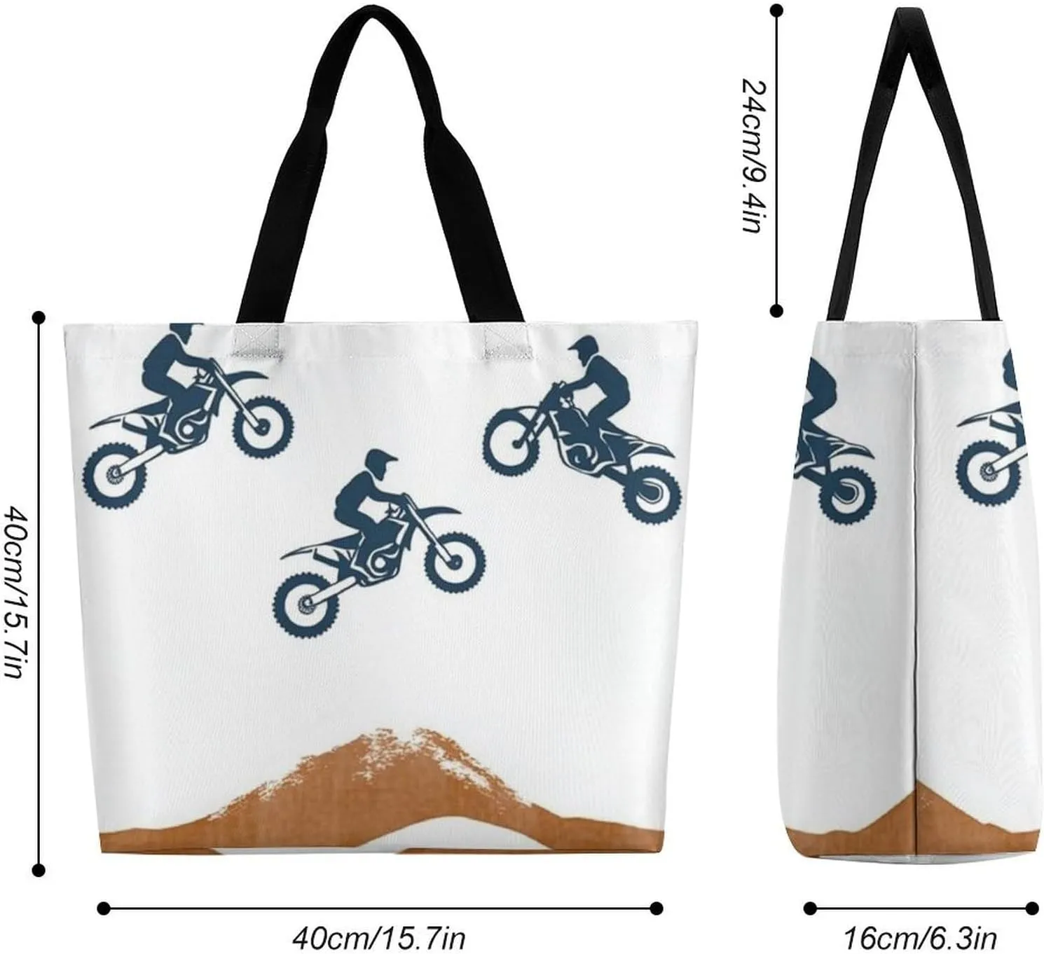 Womens Grocery Bag, Large Capacity Tote Bags Portable Reusable Shopping Shoulder Bag