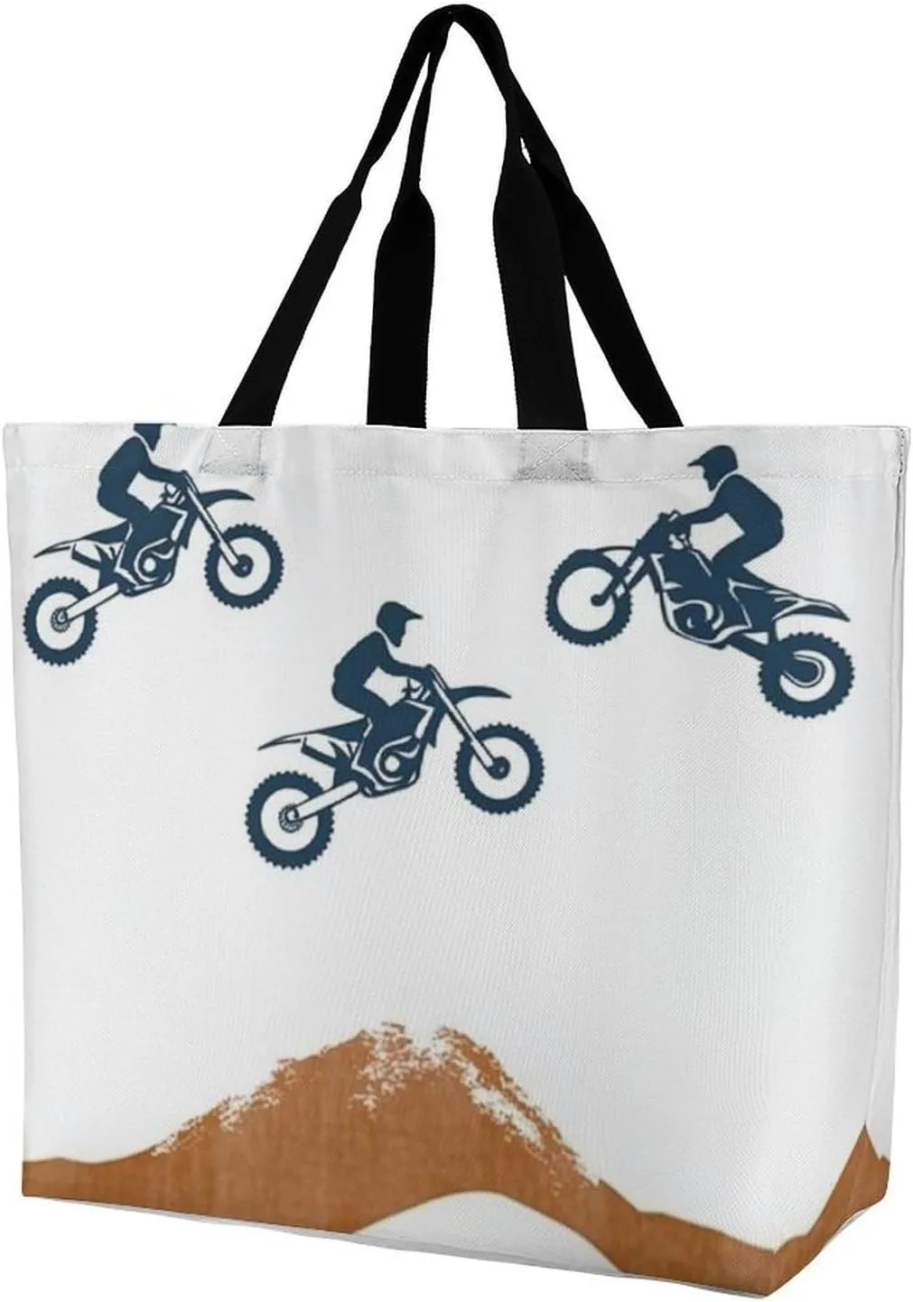 Womens Grocery Bag, Large Capacity Tote Bags Portable Reusable Shopping Shoulder Bag